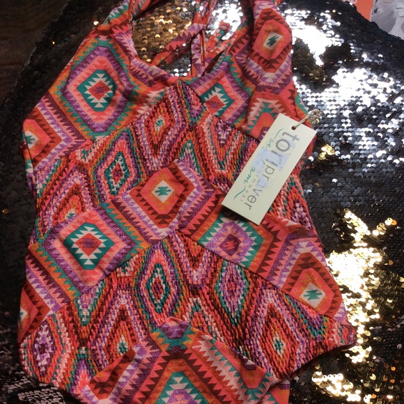 Tori Praver Seafoam one piece swim NWT sz xs - Picture 2 of 5